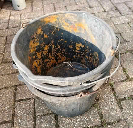 Photo of free Three black builder's buckets (Aldrington BN3) #1