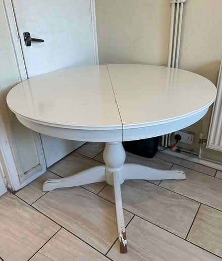 Photo of free White wooden table seats 4 or 6 (Galleywood) #1
