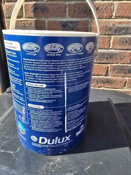 Photo of free Exterior white masonry paint (SG8) #2