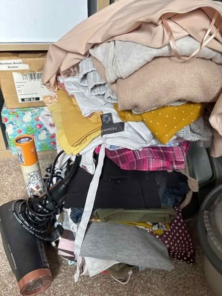 Photo of free Bag of ladies clothes, hairdryer and jigsaw (Heanor DE7) #1