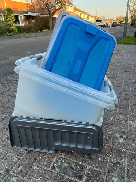 Photo of free 4 plastic boxes with lids (Bernards Heath AL3) #2