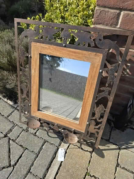 Photo of free Metal and wood animal frame mirror (SG8) #1