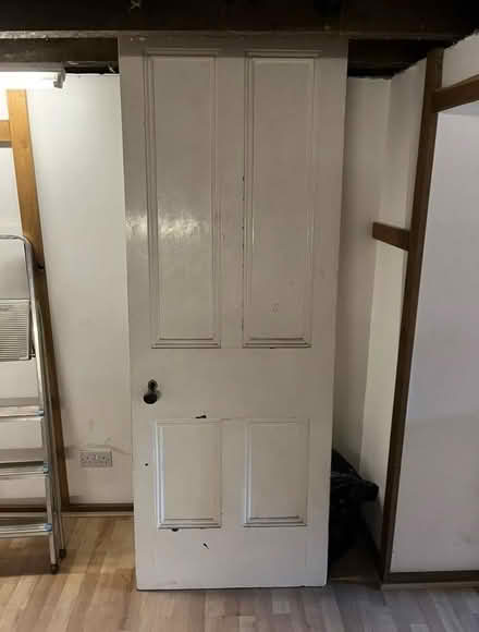 Photo of free Victorian 4 panel painted door (Carnforth LA5) #2