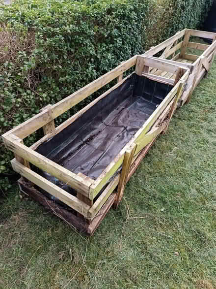 Photo of free Wooden planters x3 (WR9 Droitwich) #1