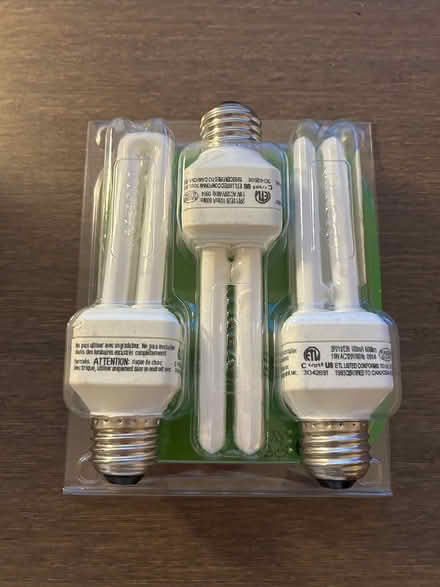 Photo of free 3 E26 CFL 11W light bulbs (Sunnyvale - Homestead/Mary) #1