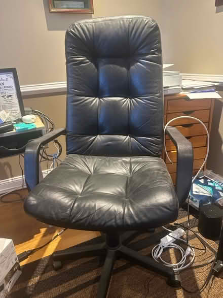 Photo of free Leather office chair (North/south Brunswick) #1