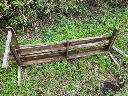 Photo of free Garden bench and table - damaged (Old Radnor LD8) #3