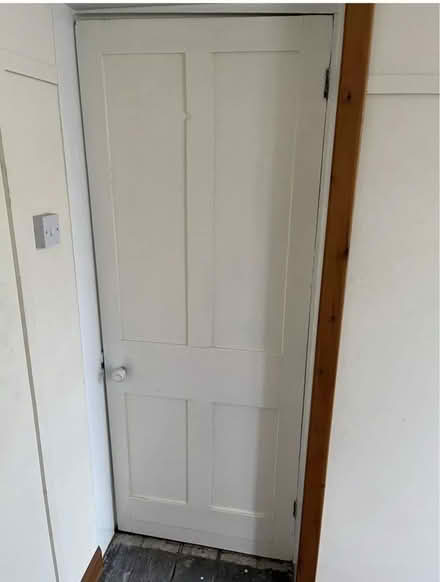 Photo of free Victorian 4 panel painted door (Carnforth LA5) #1