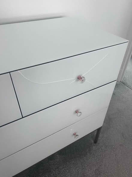 Photo of free Glass chest of drawers bought from Furniture123 (Chadwell Heath RM6) #4