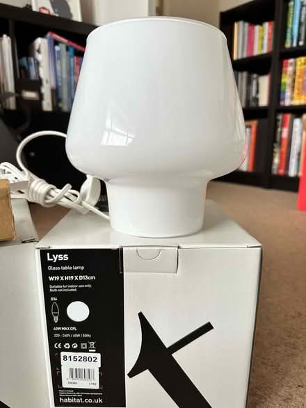 Photo of free 2x Glass Table Lamps (Kings Langley WD4) #2