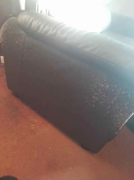 Photo of free 2 seater leather sofa & foot stool (Kings Stanley GL10) #3