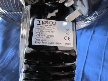 Photo of free Electric fan Tesco's Grey Steel (Canonbury N1) #2