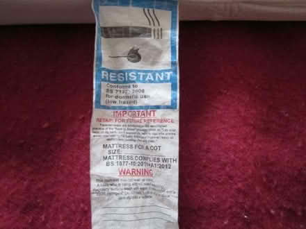 Photo of free Cot Child's Mattress washable cover (Canonbury N1) #1