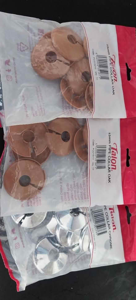 Photo of free 3 packs of pipe collars (Hastings TN34) #1