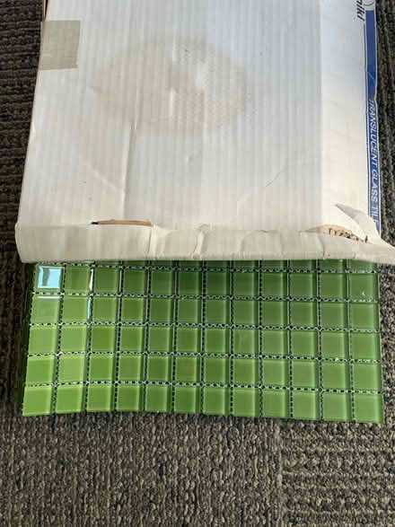 Photo of free Green glass tile (U street) #1