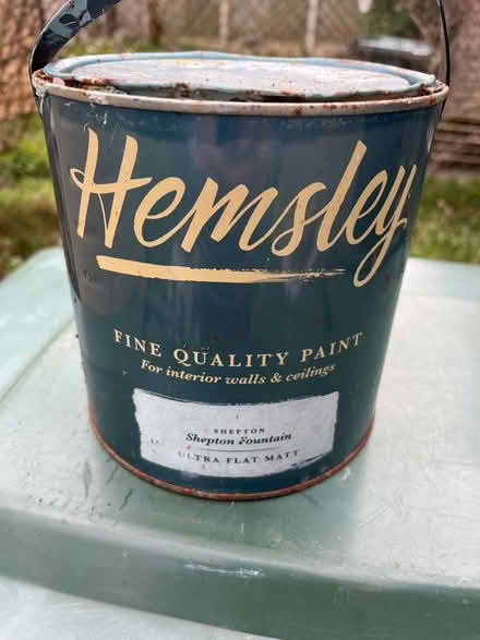 Photo of free Tin of emulsion paint, duck egg blue/turqoise colour. (Fairfield LA1) #2