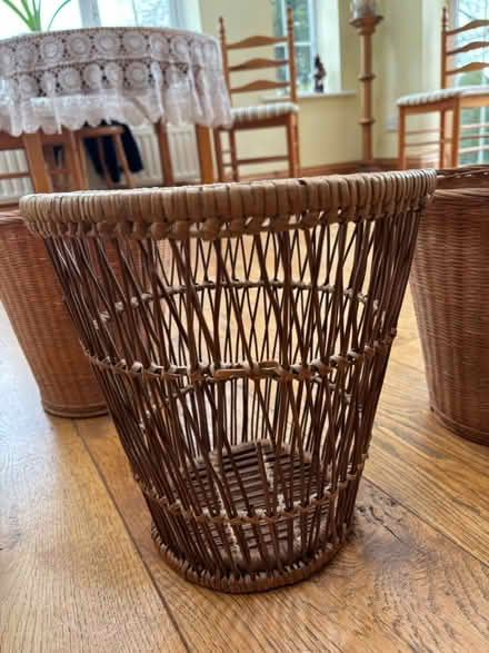 Photo of free Waste paper baskets - wicker (Fareham PO16) #2