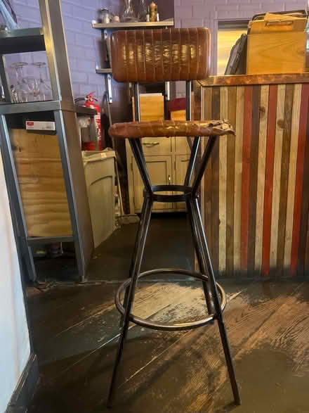 Photo of free Leather bar stools (WC2E) #2