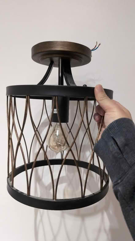 Photo of free Black ceiling light shade (Dagenham RM10) #1