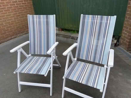 Photo of free two folding garden chairs (Simonstone BB12) #1