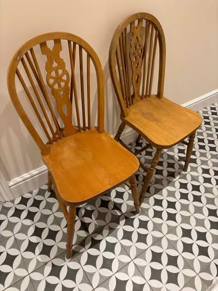 Photo of free Wooden chairs x 2 (Hamlet Road, Crystal Palace) #2