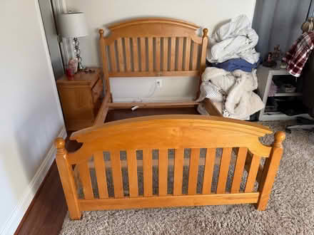 Photo of free Full Size Bed and Nightstand (Finksburg) #1
