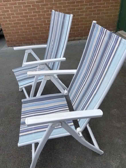 Photo of free two folding garden chairs (Simonstone BB12) #2