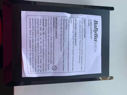Photo of free Hair clippers (Leeds LS3) #3