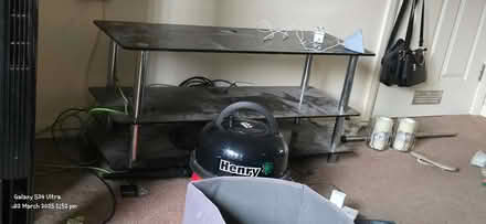Photo of free Glass tv stand (Illingworth HX2) #1
