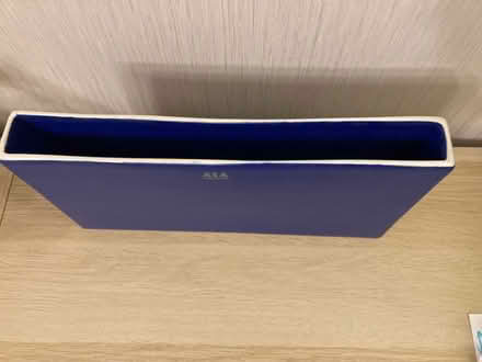 Photo of free Blue china rectangular vase (Eltham, SE9) #4