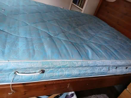 Photo of free Double bed frame + mattress + mattress protector (Dunfermline KY12) #2
