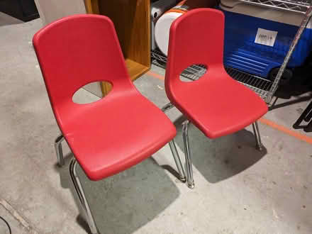 Photo of free Two small red kid chairs (East Village) #1