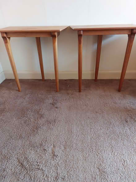 Photo of free 2 three legged tables (Southborough TN4) #1