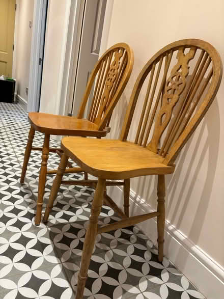 Photo of free Wooden chairs x 2 (Hamlet Road, Crystal Palace) #3