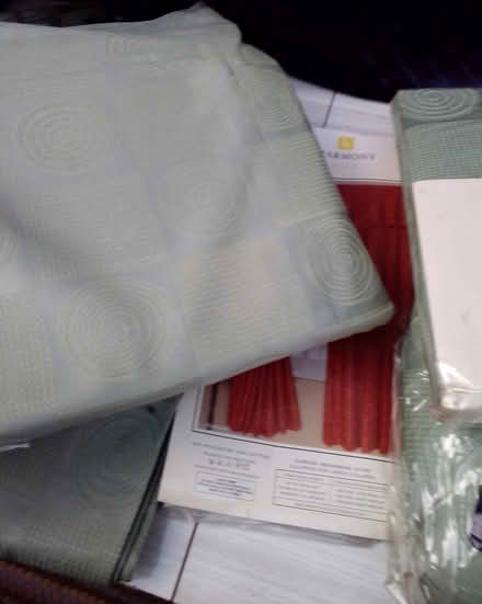 Photo of free Two pairs new soft green curtains (Burgess Hill Chanctonbury) #2
