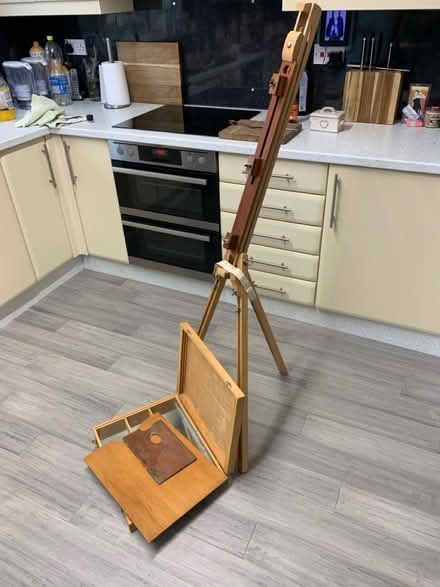 Photo of free Artist Easel & Paint/Brushes box (Groby LE6) #2