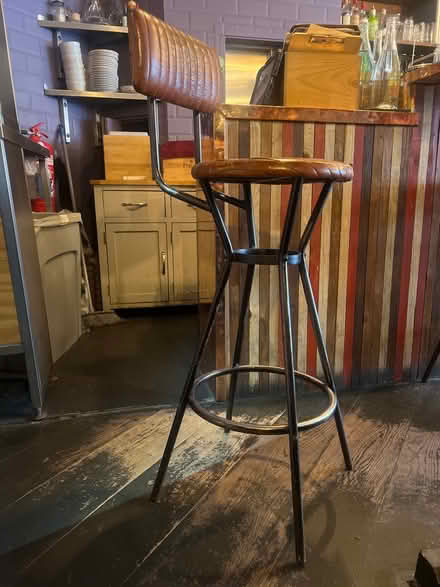 Photo of free Leather bar stools (WC2E) #1