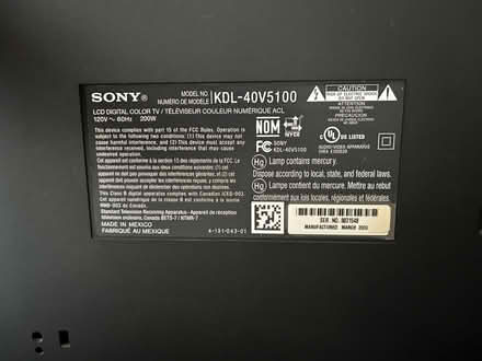 Photo of free Sony TV (Old Niskayuna) #2
