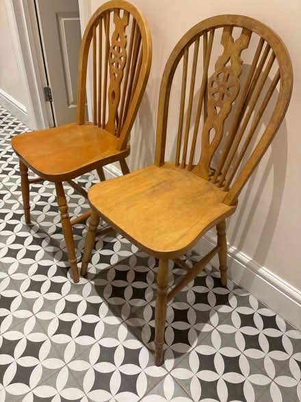 Photo of free Wooden chairs x 2 (Hamlet Road, Crystal Palace) #1