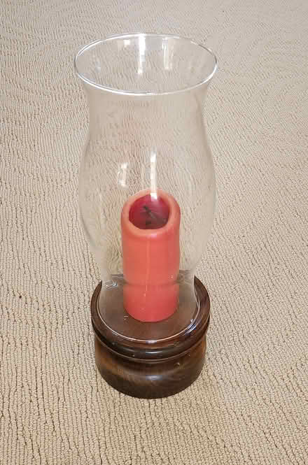 Photo of free Glass hurricane candle (Rockville) #1