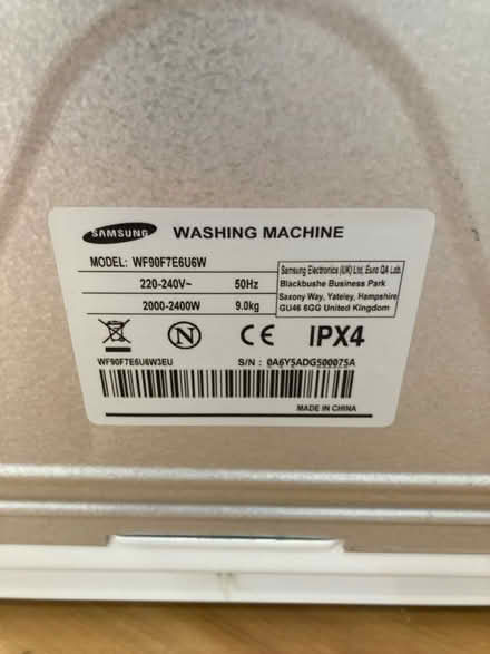 Photo of free Samsung 9kg washing machine BROKEN (Solihull, B90 4) #3
