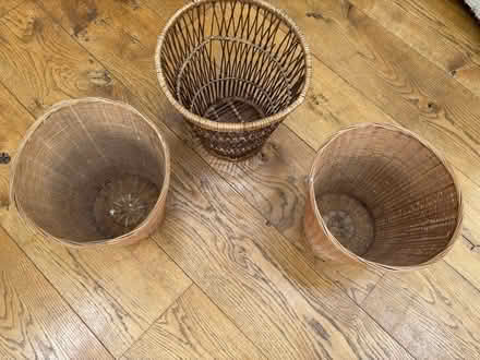 Photo of free Waste paper baskets - wicker (Fareham PO16) #4