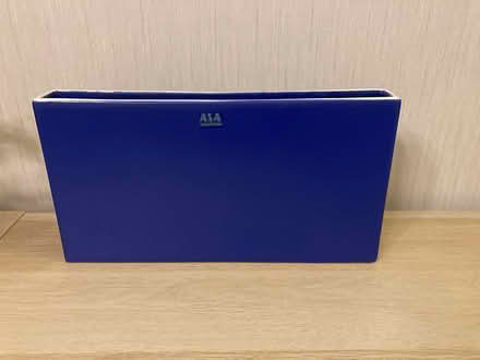 Photo of free Blue china rectangular vase (Eltham, SE9) #1