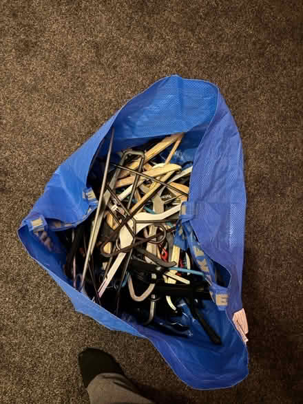 Photo of free Bag of coat hangers (S12) #1