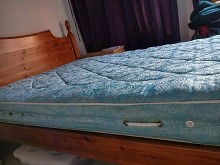 Photo of free Double bed frame + mattress + mattress protector (Dunfermline KY12) #3