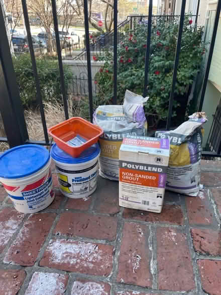Photo of free Grout, joint compound, etc (U street) #1