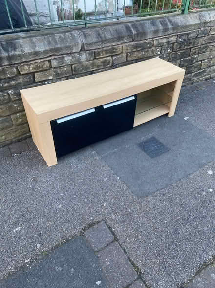 Photo of free Tv table with shelves and cupboard (LA3) #1
