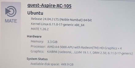 Photo of free Acer PC Aspire XC-105 (Dean Court OX2) #2