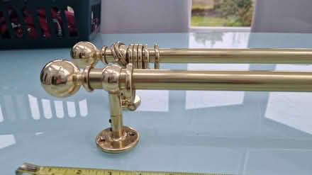 Photo of free Brass curtain poles (TW1 Strawberry Hill) #1