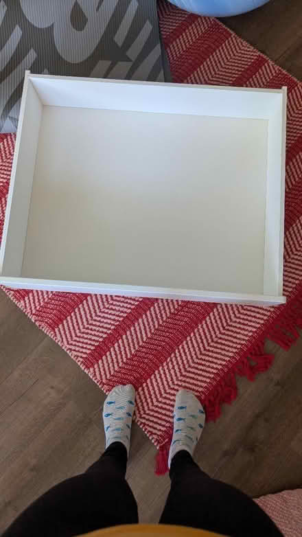 Photo of free Ikea twin bed drawer, white (Linda Mar, Pacifica) #1